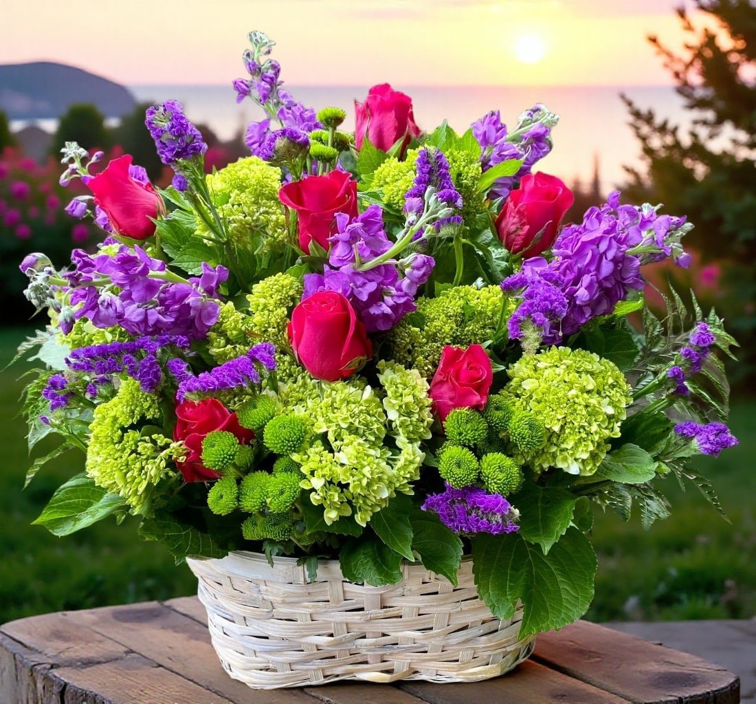 Hydrangea Garden basket