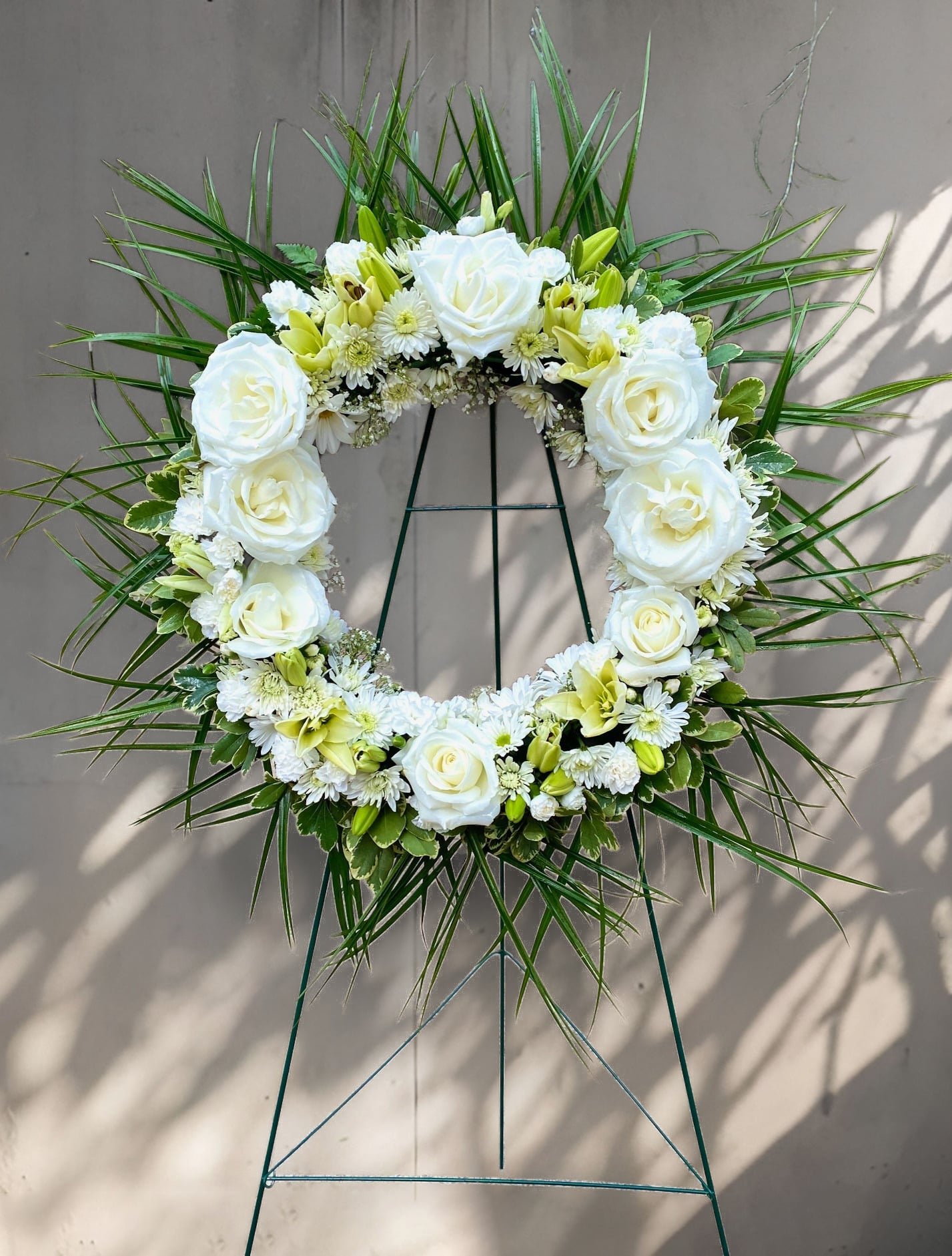 All White Wreath