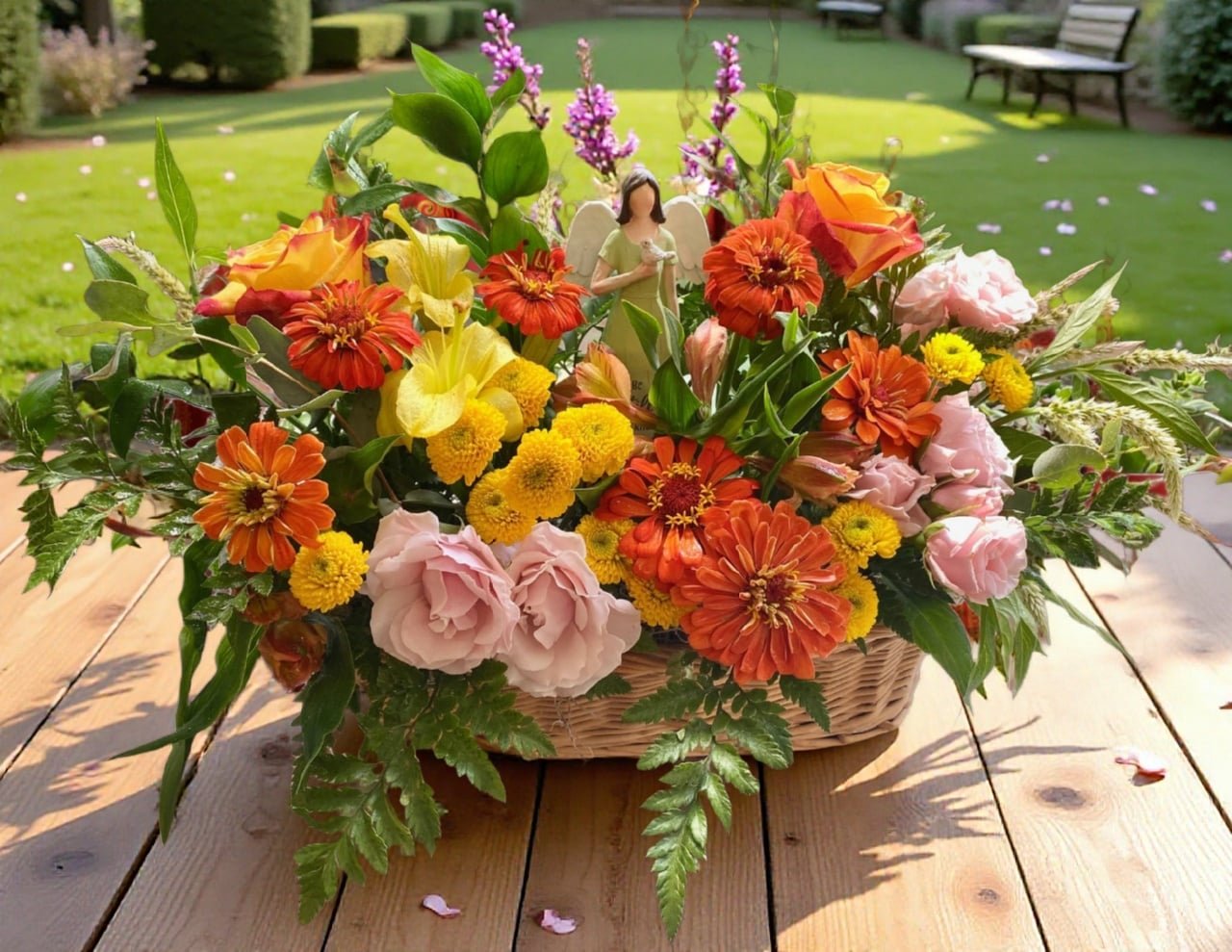 Angel Basket Bouquet