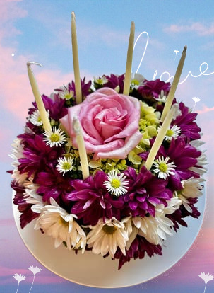 Flower Cake Arrangements