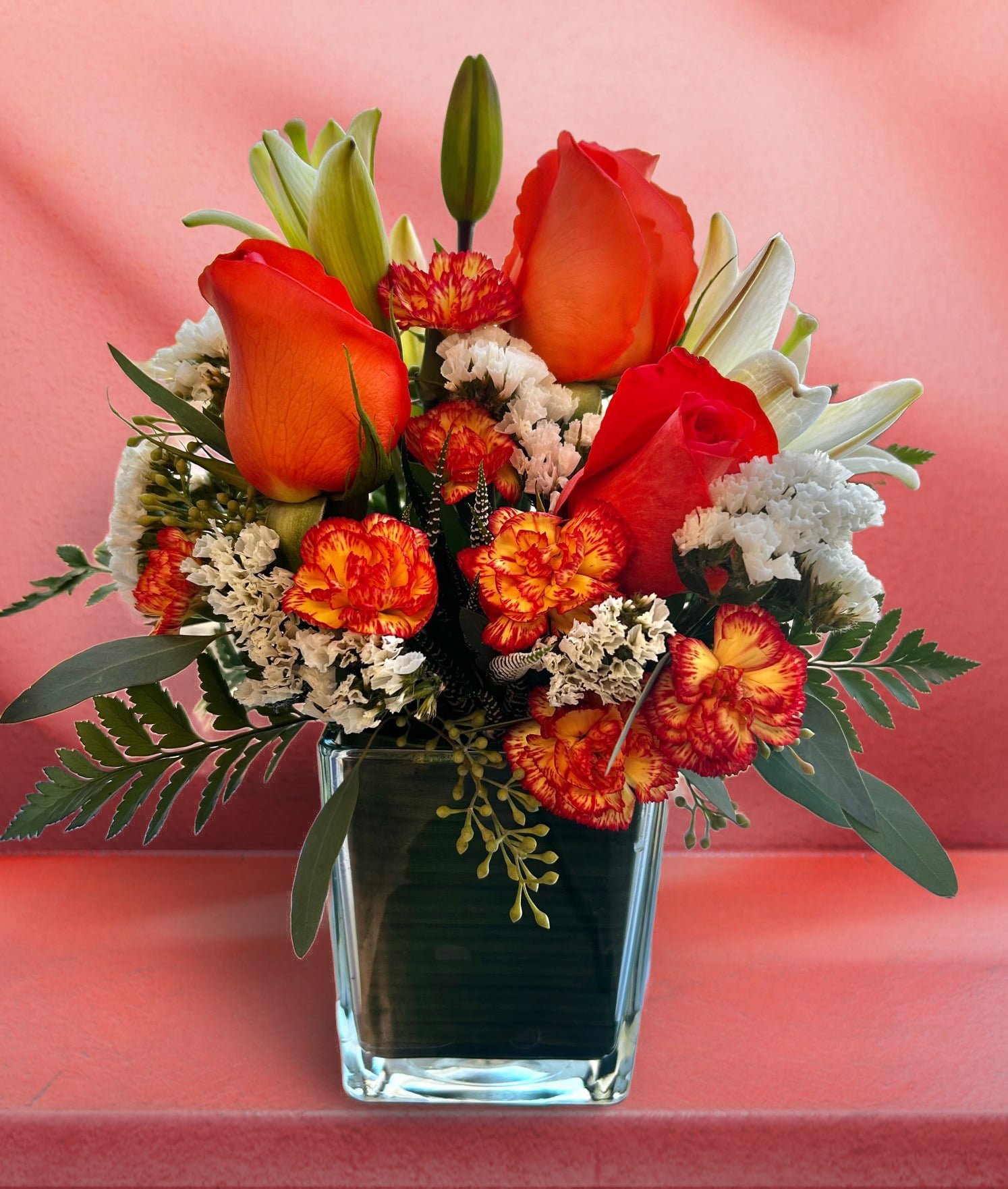 Sunset Cube Bouquet