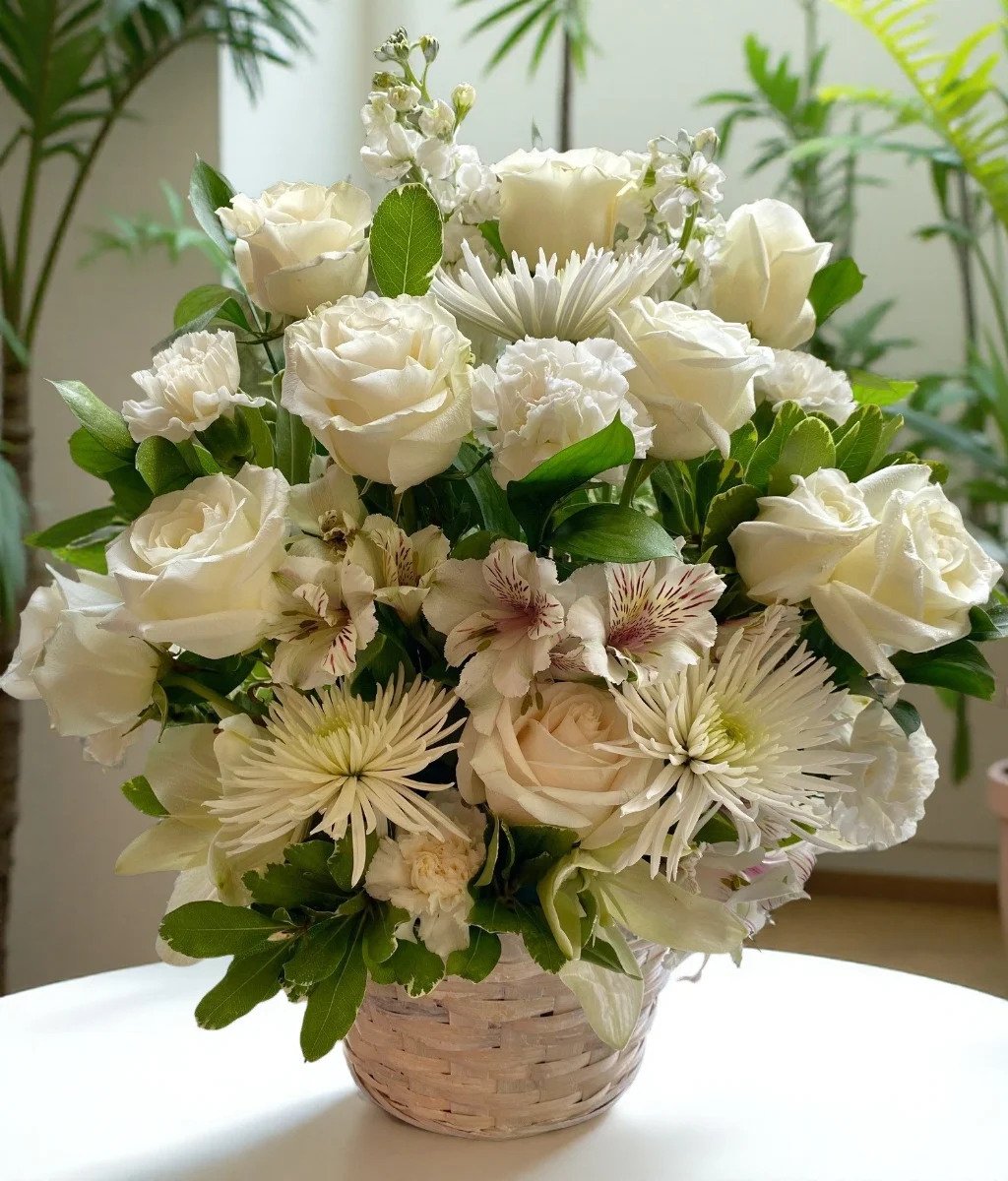 All White Baskets