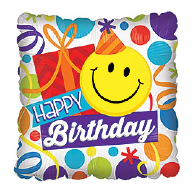 HBD Smiley Mylar