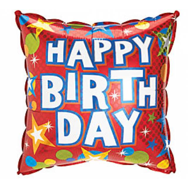 Red HBD  Square Mylar
