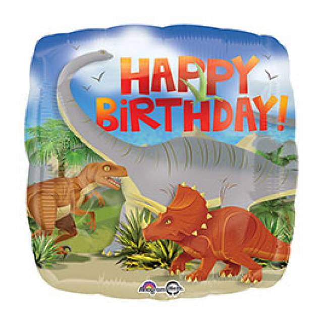 Happy Birthday  Dinosaur Mylar
