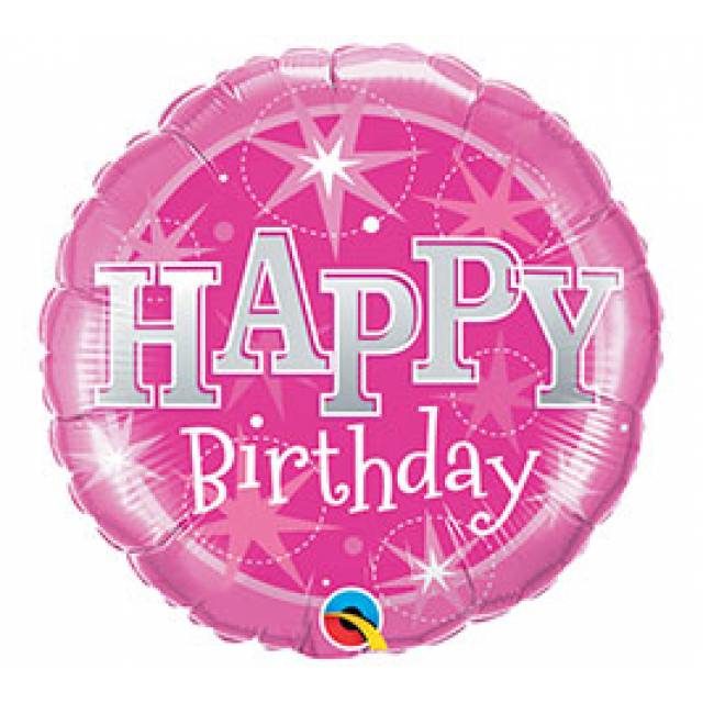 Happy Birthday  Pink Mylar