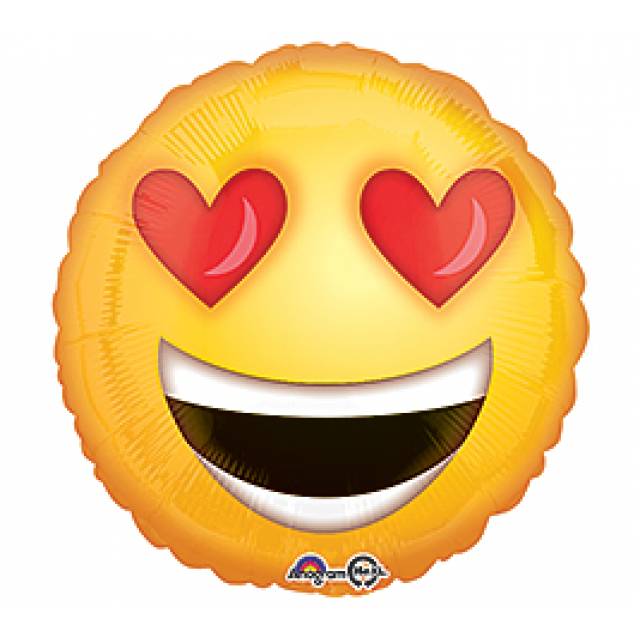 Smiley Emoji w/ Heart Eyes