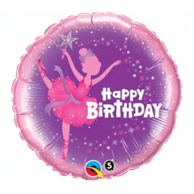Ballerina Birthday Mylar