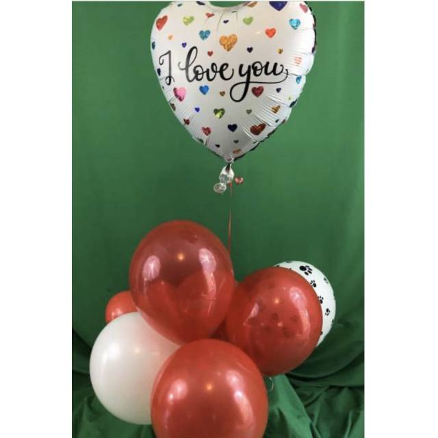 Love You  Balloon Bouquet  (choose size)