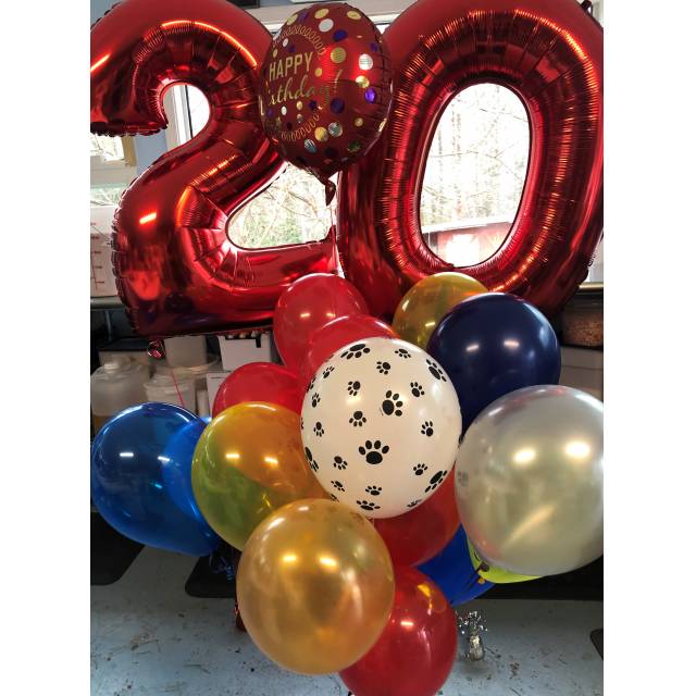 20th Birthday Balloon Bouquet